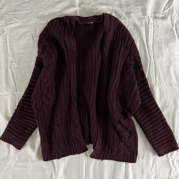 L.A. Hearts Knit Sweater cardigan. Pacsun. Purple. OFSM. Lightly used. - Picture 4 of 5